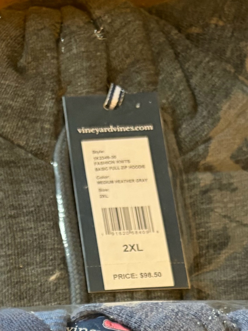 Vineyard Vines Medium Heather Gray Men’s Lightweight Shirt Jacket